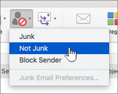 mark junk mail as read outlook for mac 2016